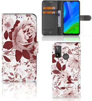 B2Ctelecom Bookcase Huawei P Smart 2020 GSM Hoesje Watercolor Flowers