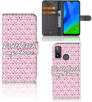 B2Ctelecom Bookcase Huawei P Smart 2020 Hoesje Flowers Pink DTMP