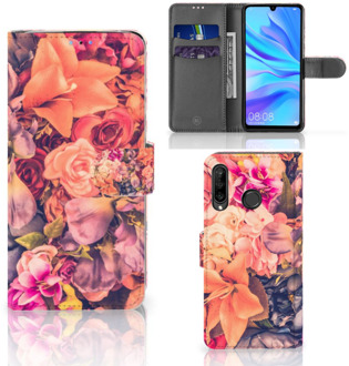 B2Ctelecom Bookcase Huawei P30 Lite Design Bosje Bloemen