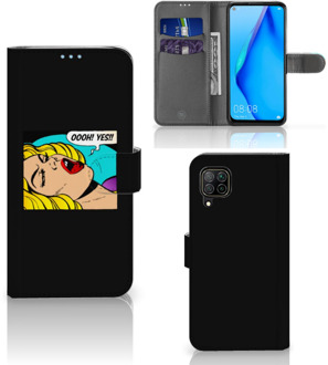 B2Ctelecom Bookcase Huawei P40 Lite Hoesje Popart Oh Yes