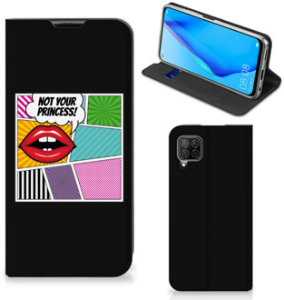 B2Ctelecom Bookcase Huawei P40 Lite Telefoonhoesje Popart Princess