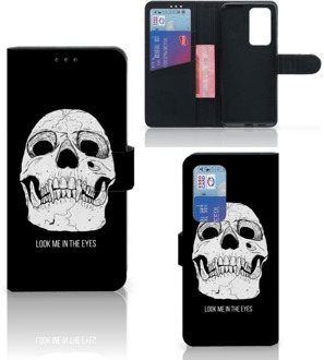 B2Ctelecom Bookcase Huawei P40 Pro GSM Hoesje Skull Eyes