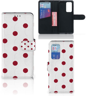 B2Ctelecom Bookcase Huawei P40 Pro Hoesje Cherries