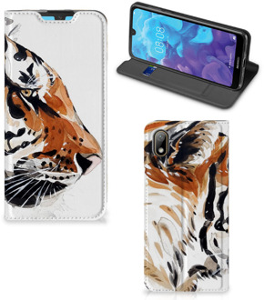 B2Ctelecom Bookcase Huawei Y5 (2019) Watercolor Tiger