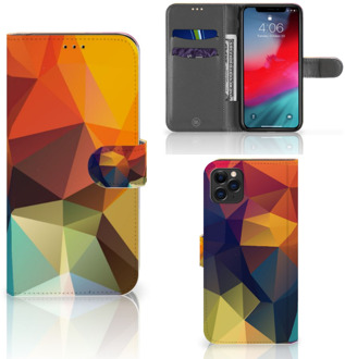 B2Ctelecom Bookcase iPhone 11 Pro Max Polygon Color