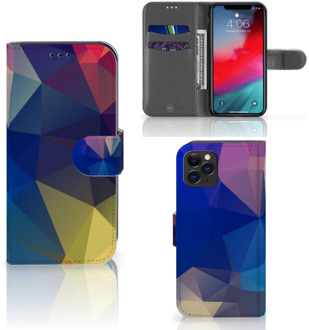 B2Ctelecom Bookcase iPhone 11 Pro Polygon Dark