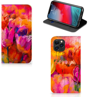 B2Ctelecom Bookcase iPhone 11 Pro Tulpen