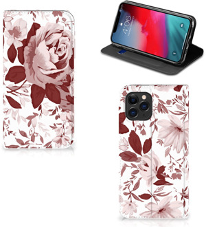 B2Ctelecom Bookcase iPhone 11 Pro Watercolor Flowers