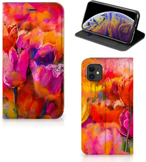 B2Ctelecom Bookcase iPhone 11 Tulpen