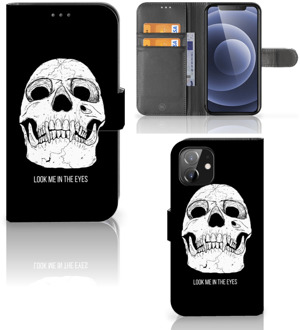 B2Ctelecom Bookcase iPhone 12 | 12 Pro (6.1") GSM Hoesje Skull Eyes