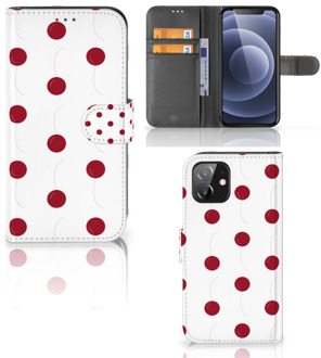 B2Ctelecom Bookcase iPhone 12 | 12 Pro (6.1") Hoesje Cherries