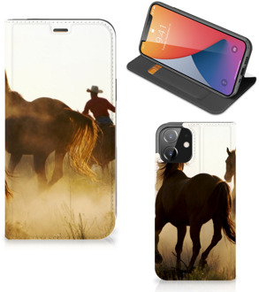 B2Ctelecom Bookcase iPhone 12 | iPhone 12 Pro Smart Cover Cowboy