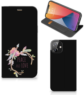 B2Ctelecom Bookcase iPhone 12 | iPhone 12 Pro Telefoonhoesje Boho Text