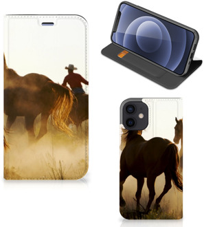 B2Ctelecom Bookcase iPhone 12 Mini Smart Cover Cowboy