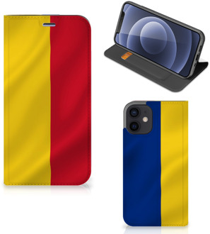 B2Ctelecom Bookcase iPhone 12 Mini Smart Cover Roemeense Vlag