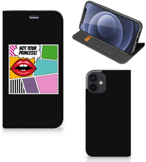 B2Ctelecom Bookcase iPhone 12 Mini Telefoonhoesje Popart Princess