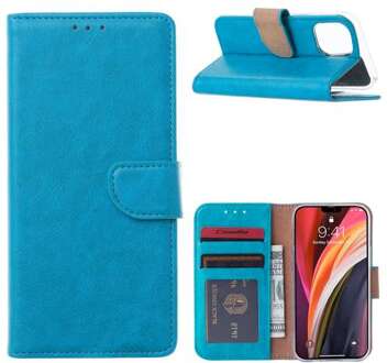 B2Ctelecom Bookcase iPhone 12 Mini Turquoise met Standaard