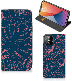 B2Ctelecom Bookcase iPhone 12 Pro Max Smartphone Hoesje Palm Leaves