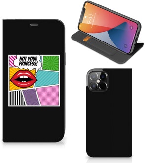 B2Ctelecom Bookcase iPhone 12 Pro Max Telefoonhoesje Popart Princess