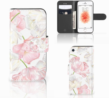 B2Ctelecom Bookcase iPhone 5s | SE Lovely Flowers