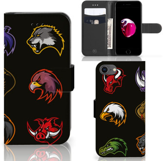 B2Ctelecom Bookcase iPhone 7 | 8 - iPhone SE (2020) Hoesje Cartoon