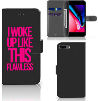 B2Ctelecom Bookcase  iPhone 7 Plus | 8 Plus Hoesje Woke Up