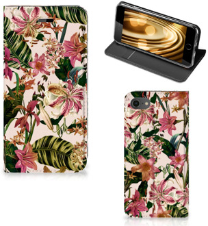 B2Ctelecom Bookcase iPhone 8 | 7 Hoesje Bloemen