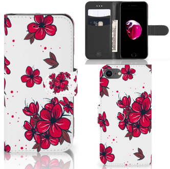 B2Ctelecom Bookcase iPhone SE (2020) | 7 | 8 Hoesje Design Blossom Red