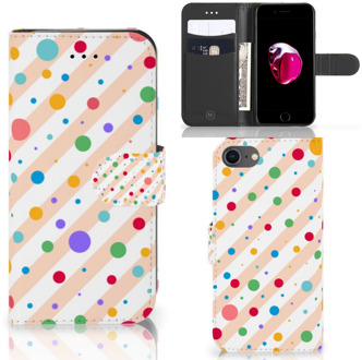 B2Ctelecom Bookcase iPhone SE (2020) | 7 | 8 Hoesje Design Dots