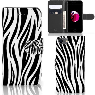 B2Ctelecom Bookcase iPhone SE (2020) - iPhone 7 | 8 Hoesje Design Zebra