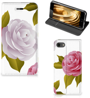 B2Ctelecom Bookcase iPhone SE (2020) - iPhone 7/8 Hoesje Roses