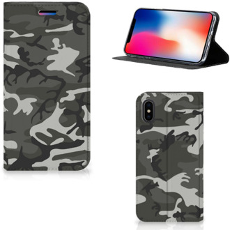 B2Ctelecom Bookcase iPhone Xs | X Army Light