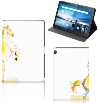 B2Ctelecom Bookcase met naam Lenovo Tablet M10 Hoes met Standaard Horse Color