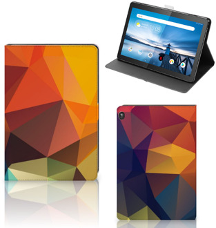 B2Ctelecom Bookcase met naam Lenovo Tablet M10 Hoesje met Standaard Polygon Color