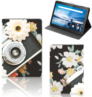 B2Ctelecom Bookcase met naam Lenovo Tablet M10 Tablet Hoes met Magneetsluiting Vintage Camera