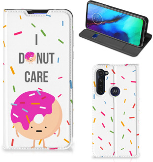 B2Ctelecom Bookcase met Quotes Motorola Moto G Pro Smartphone Hoesje Cadeautjes voor Meisjes Donut