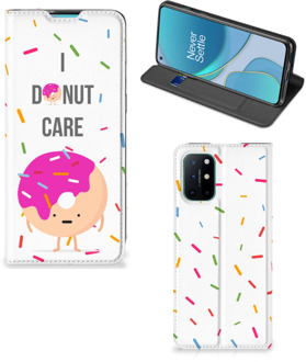 B2Ctelecom Bookcase met Quotes OnePlus 8T Smartphone Hoesje Cadeautjes voor Meisjes Donut