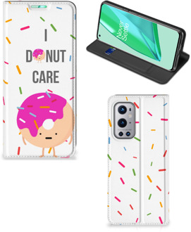 B2Ctelecom Bookcase met Quotes OnePlus 9 Pro Smartphone Hoesje Cadeautjes voor Meisjes Donut