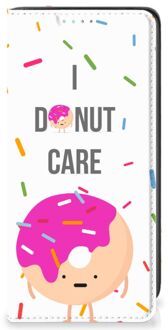 B2Ctelecom Bookcase met Quotes Samsung Galaxy A41 Smartphone Hoesje Cadeautjes voor Meisjes Donut