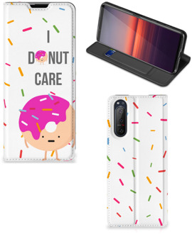 B2Ctelecom Bookcase met Quotes Sony Xperia 5 II Smartphone Hoesje Cadeautjes voor Meisjes Donut