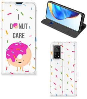 B2Ctelecom Bookcase met Quotes Xiaomi Mi 10T | 10T Pro Smartphone Hoesje Cadeautjes voor Meisjes Donut