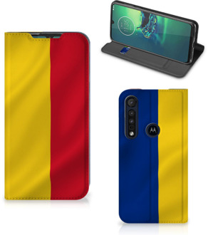 B2Ctelecom Bookcase Motorola G8 Plus Smart Cover Roemeense Vlag