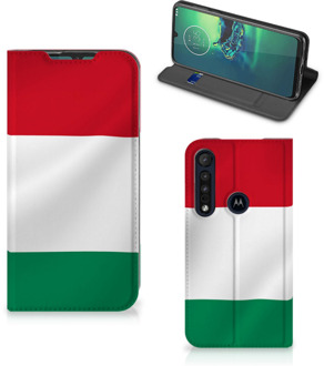 B2Ctelecom Bookcase Motorola G8 Plus Telefoonhoesje met Pasjeshouder Hongaarse Vlag