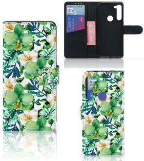 B2Ctelecom Bookcase Motorola G8 Power GSM Hoesje Orchidee Groen