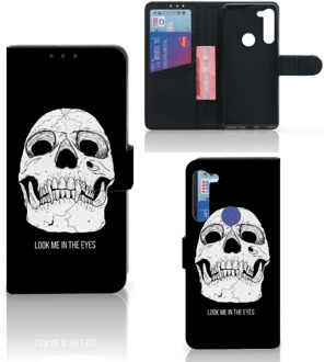 B2Ctelecom Bookcase Motorola G8 Power GSM Hoesje Skull Eyes