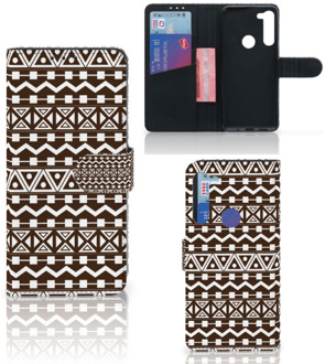 B2Ctelecom Bookcase Motorola G8 Power Hoesje Aztec Brown