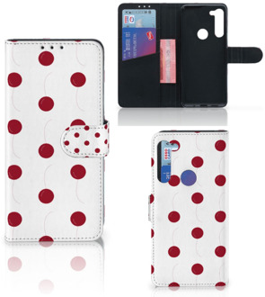 B2Ctelecom Bookcase Motorola G8 Power Hoesje Cherries