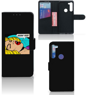 B2Ctelecom Bookcase Motorola G8 Power Hoesje Popart Oh Yes