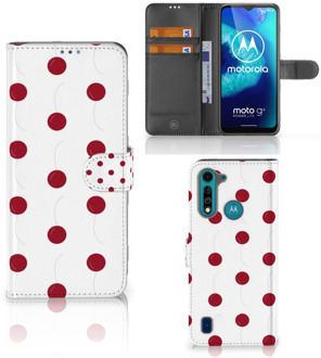 B2Ctelecom Bookcase Motorola G8 Power Lite Hoesje Cherries