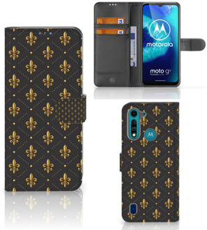 B2Ctelecom Bookcase Motorola G8 Power Lite Hoesje Franse Lelie